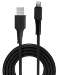 Lindy čierna / Kábel / USB-A na Lightning / 1 m / MFi (31320)