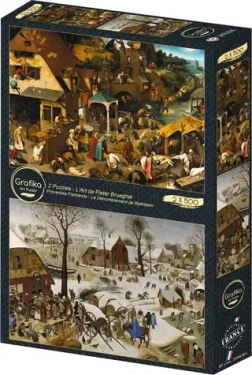 GRAFIKA Puzzle Flámske príslovia a Sčítanie ľudu v Betleheme