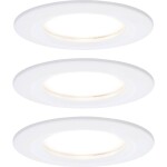 Paulmann LED vstavané kúpeľňové svetlo sada 3 ks 18 W biela (matná); 93870