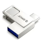 Orico U301 128GB strieborná / Flash disk / USB-A + USB-C / USB 3.2 Gen 1