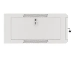Lanberg WFFA-5604-10S sivá / Nástenný rozvádzač / 19" / 4U / 600×570 mm / sklenené dvere (WFFA-5604-10S)