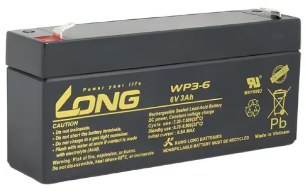 Avacom Long WP3-6 / Olovený akumulátor / 6 V / 3 Ah / F1 (PBLO-6V003-F1A)