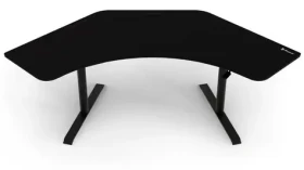 Arozzi ARENA ANGELO Pure Black / Herný stôl / rohový / čierny / D: 225cm / Š: 102cm / V: 71cm-81cm (ARENA-ANGELO-PBK)