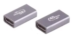 Shiverpeaks USB-C spojka Pre sivá / Redukcia / USB4 40 Gbit/s / DisplayPort 2.0 / USB PD / kovové telo (BS13-60003)