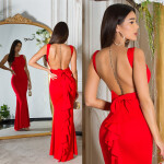 Sexy Koucla Red Carpet Dress with WOW back green Einheitsgroesse