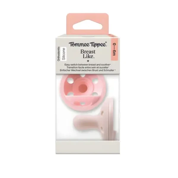 Tommee Tippee Breast-like 0-6m Girl / Cumlík / silikónový / 2 ks