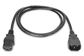 Digitus Predlžovací napájací kábel IEC C14-C13 čierna / Kábel / 1,8 m / H05VV-F3G 3× 0,75 mm2 (AK-440201-018-S)