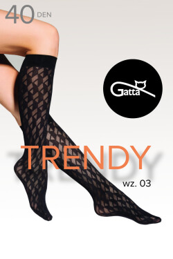 TRENDYLINE 40 - Podkolienky 03 nero UNI