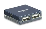 Manhattan mikro USB 2.0 Hub / 4 porty / modrý (160605-MA)