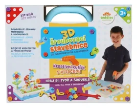 TEDDIES 3D stavebnica s vŕtačkou v kufríku