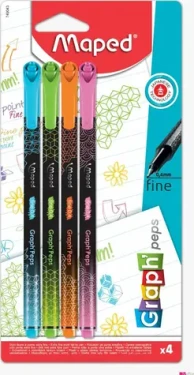 Maped Liner Graph´Peps Deco Pastel 4ks (155424)