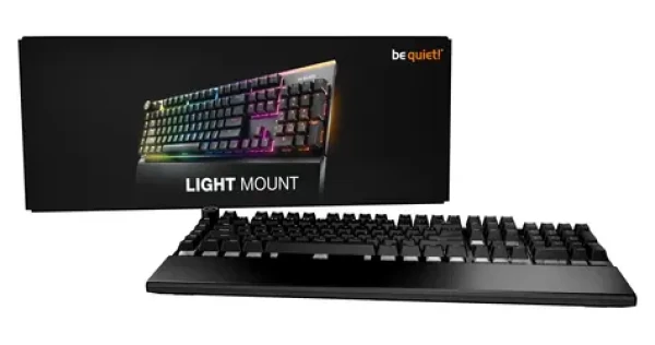 Be quiet! LIGHT MOUNT SILENT LINEAR čierna / Mechanická klávesnica / RGB / Layout DE / USB-C (BT003DE)