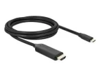 DeLock USB-C (M) na HDMI (M) čierna / Kábel / 2m / DP Alt Mód / 4K 144Hz / 8K 60Hz (80599)