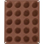 Orion silikonová pečiaca forma na mini muffiny hnedá (na 20 ks) - Orion - Orion