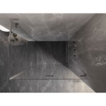 MEXEN/S - Lunar-F L sprchový kút skladacie dvere pravá 85 x 80, transparent, nikel kartáčovaný 836L-085-080-97-00-P