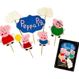 Cukrová figurína zápich Prasiatka Peppa - I LOVE CAKES