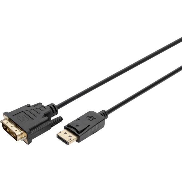 Digitus DisplayPort / DVI káblový adaptér Konektor DisplayPort, DVI-D 24+1pol. Zástrčka 2 m čierna AK-340306-020-S Kábel DisplayPort; AK-340306-020-S