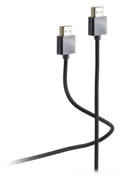 Shiverpeaks Flexline HDMI kábel čierna/sivá / HDMI kábel / HDMI 2.0 / 18 Gbps / 4K HDR10 / 2m (FL31-15035)