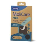 MOLICARE Men L absorpčná spodná bielizeň 1 ks + X-change vložka 5 ks set