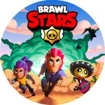 Jedlý papier Brawl Stars 19,5 cm - Pictu Hap - Pictu Hap