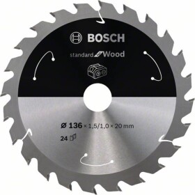 Bosch Accessories Bosch Power Tools 2608837668 tvrdokovový pílový kotúč 136 x 20 mm Počet zubov (na palec): 24 1 ks; 2608837668 - Bosch Kotoučové pily pro řezání standardní for Wood Accessories 2608837668 Průměr: 136 mm Počet zubů (na palec): 24