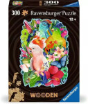 Ravensburger Drevené puzzle Farebné papagáje