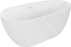 MEXEN/S - Eos voľne stojaca vaňa 170 x 75, biela, sifón a prepad biela 52471707500-20