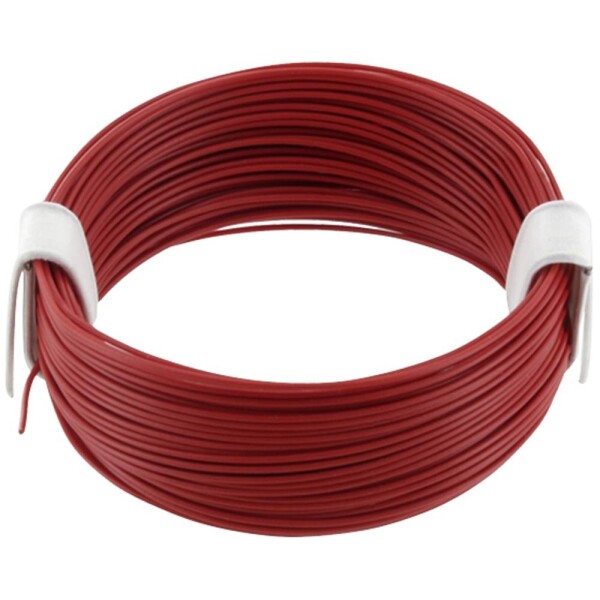 Econ connect KL004RT10 opletenie / lanko, 1 x 0.04 mm², červená, 10 m; KL004RT10