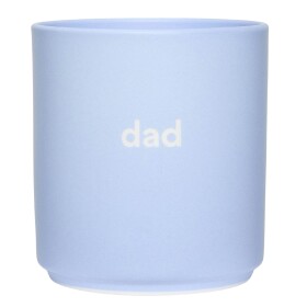 DESIGN LETTERS Porcelánový hrnček Dad Dusty Blue 300 ml