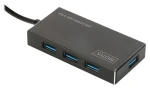 Digitus DA-70240-1 / USB hub / 4 porty / USB 3.0 / hliníkové telo / napájací adaptér 5V/2A (DA-70240-1)