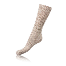 Zimné unisex ponožky NORWEGIAN STYLE SOCKS - BELLINDA - béžové 39 - 42