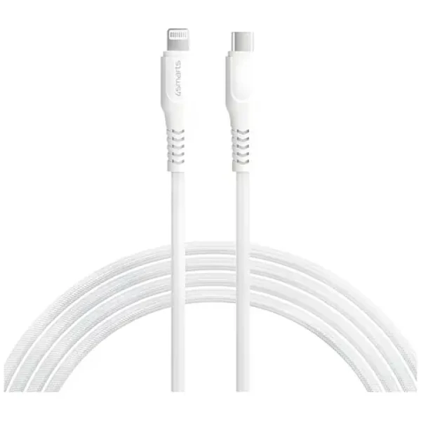 4smarts USB-C - Lightning kábel biela / Kábel / 30W / PD / 1,5 m / MFi (465592)