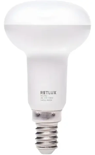 Retlux RLL 682 / LED Filament žiarovka / R50 E14 Spot / 4W / 540 lm / 4000K - studená biela