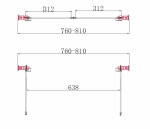 H K - Sprchové dvere PURE D2 80 dvojkrídlové 76-81 x 190 PURED280