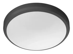 Philips Doris čierna / Vonkajšie prisadené LED svietidlo / 6W / 600 lm / 2700K / IP54 / 22 cm (SKL000396630)