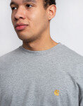 Carhartt WIP L/S Chase T-Shirt Grey Heather / Gold L
