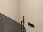 CERANO - Sprchová zástena Walk-in Orbis Ľ/P - 8 mm - čierna matná, grafitové sklo - 80x200 CER-978739