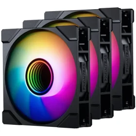 PHANTEKS M25 Gen2 PWM D-RGB 3ks čierna / 120mm / Hydraulic Bearing / 35.13 dB @ 2000 RPM / 72.72 CFM / 4-pin PWM + 3-pin (PH-F120M25R_G2_DBK01_3P)