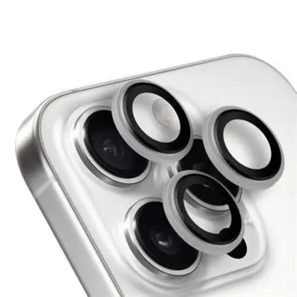 Obal:Me Ochrana Šošoviek pre Apple iPhone 16 Pro/16 Pro Max White Titanium (57983125802)