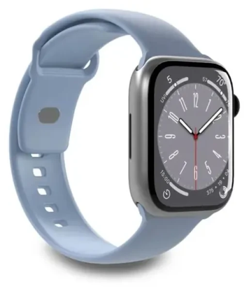 Puro Icon Powder Blue / Silikónový remienok / pre Apple Watch 42/44/45/49 mm (PUICNAW44LBLUE)