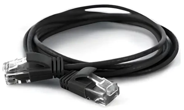 Wantec 7310 čierna / Patch kábel / Cat6a U/UTP / 0,2 m / RJ-45 (7310)
