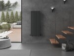 MEXEN - Boston vykurovací rebrík/radiátor 1200 x 452 mm, 611 W, antracit W213-1200-452-00-66