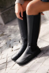 Shapen Harper Black Leather barefoot čižmy 37 EUR