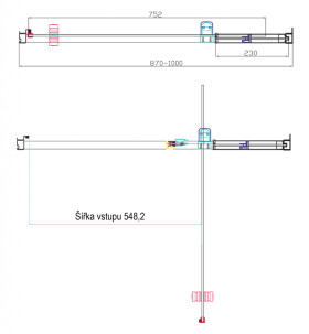 H K - Sprchové dvere do niky STYLE 90 rozmer 87-100x190cm číre sklo STYLE 90