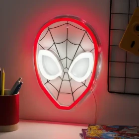 Paladone Spiderman Neon svetlo / Nástenná LED lampa / USB-C (PP14000SPMVNEPM)