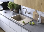 Kuchinox - CELEBES granitový drez 1-kom s odkvapkávačom SBL_413T