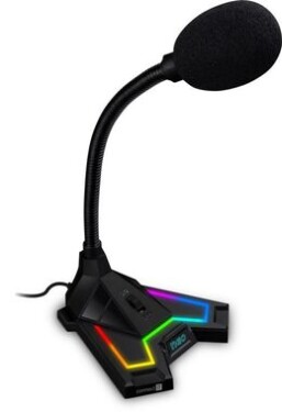 CONNECT IT NEO RGB ProMIC čierna / stolný mikrofón / nastaviteľný sklon / USB / 1.65 m (CMI-3590-BK)