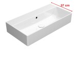 GSI - KUBE X keramické umývadlo 70x37cm, bez otvoru, biela ExtraGlaze 9455011