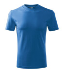 Ťažké unisex tričko azúrovo modré S