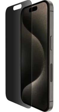 Belkin SCREENFORCE TemperedGlass Privacy Anti-Microbial ochranné privátne sklo pre Apple iPhone 15 Pro (OVA149zz)